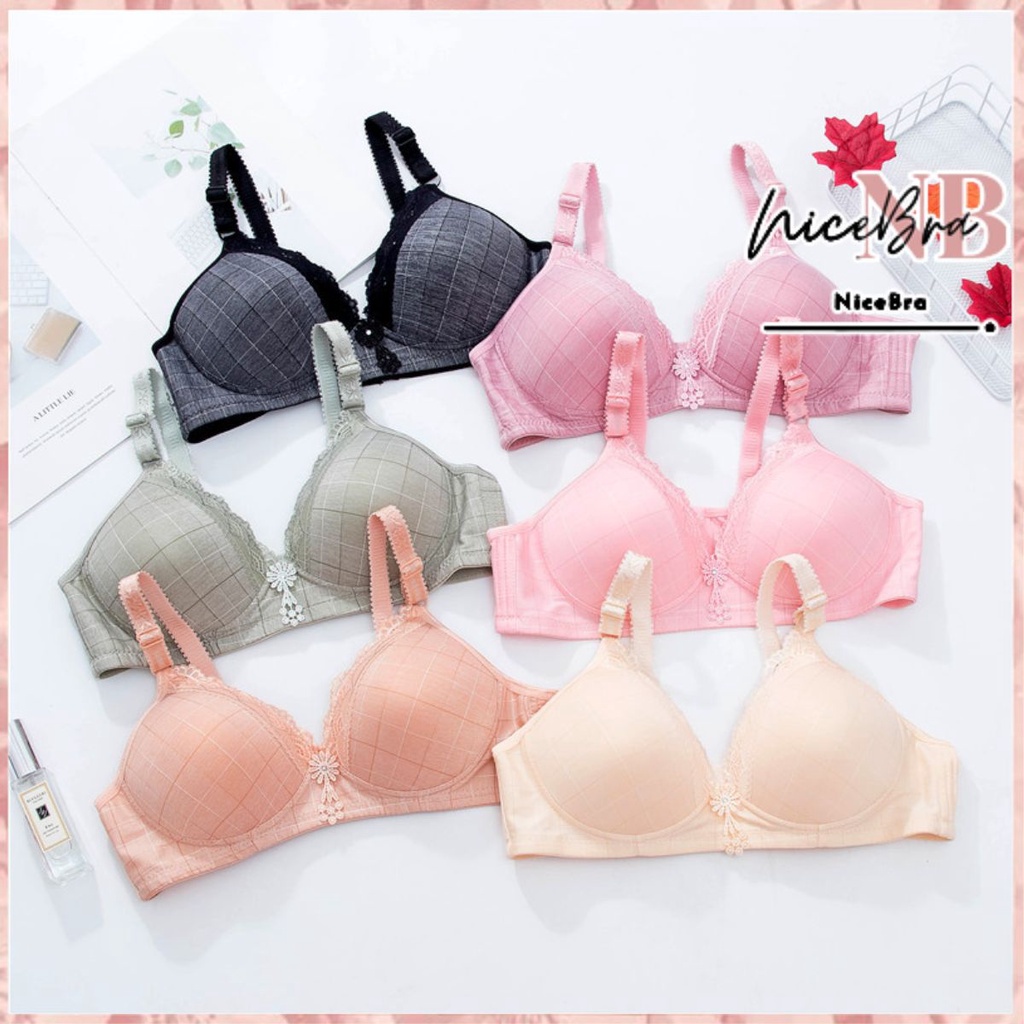 Nicebra Bra Full Coverage Bra Full Cup Bh Tanpa Kawat 9040