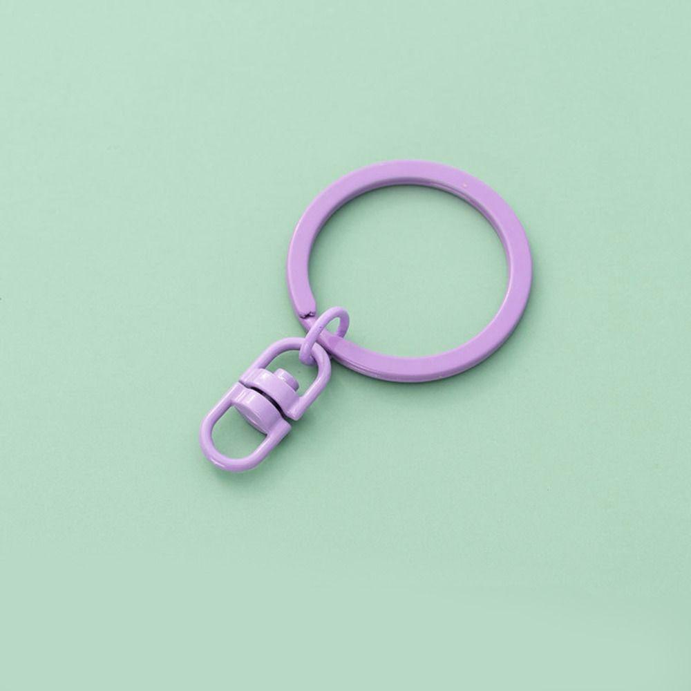 Needway Berputar Gesper Kunci Nyaman 10 Pcs Permen Warna Handmade Diy Perhiasan Warna Murni Keyring Aksesori