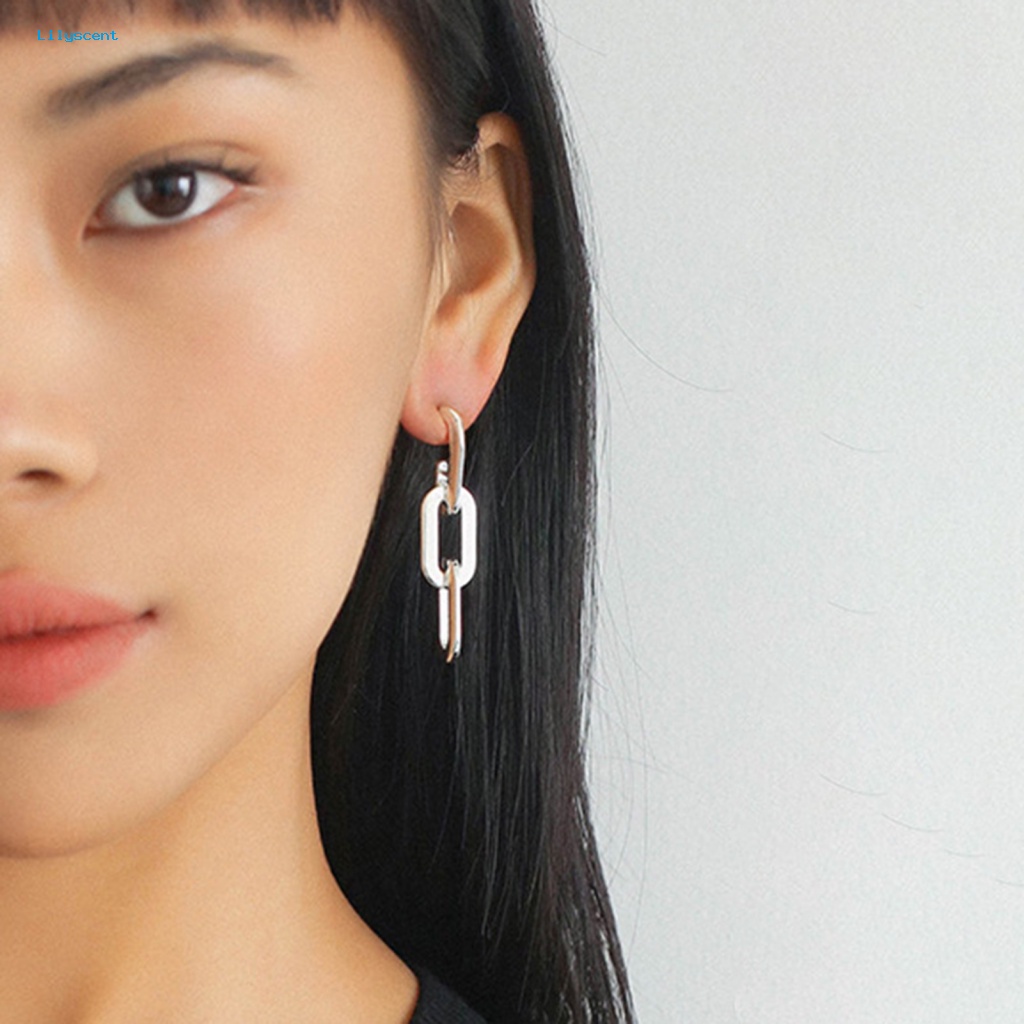 Lilyscent 1pasang Electroplating Stud Earrings Perhiasan Aksesori Fashion Perhiasan Aksesoris Earrings Retro