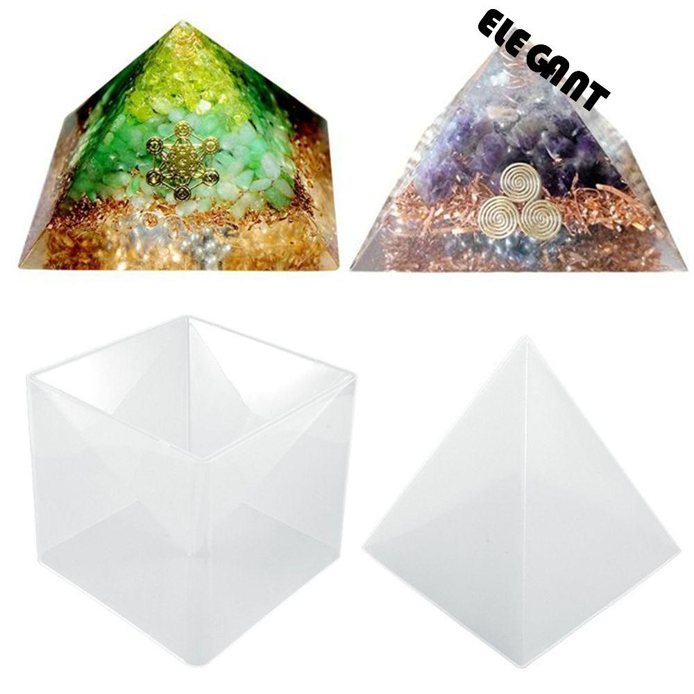 [Elegan] Cetakan Piramid 3D Handmade Resin Casting Membuat Perhiasan Dekorasi Rumah Hias Epoxy Resin