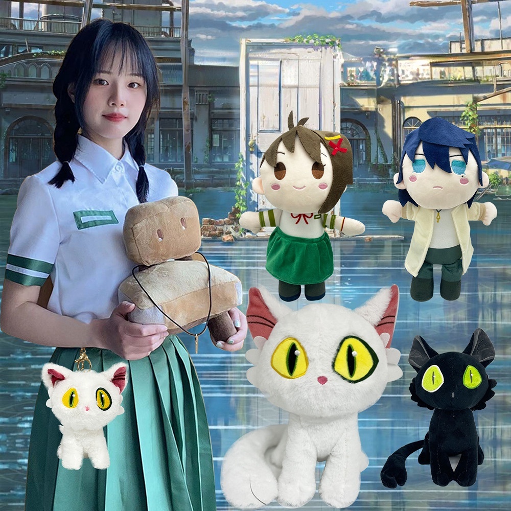 Mainan Plush Daijin Kucing Dan Sedihaijin Kucing Hitam Plushie Boneka Binatang Lembut Hadiah Ulang Tahun Untuk Bayianak