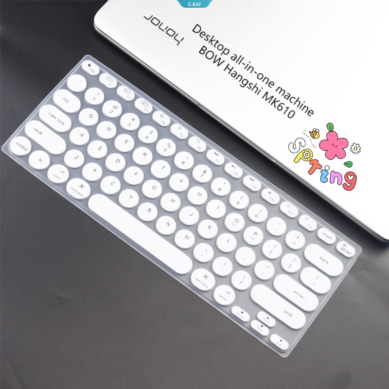 Cover Keyboard Komputer Untuk Model Desktop Serba-Satu Mesin Busur Hangshi MK610Waterproof Film Pelindung Silikon Full Coverage [ZK]