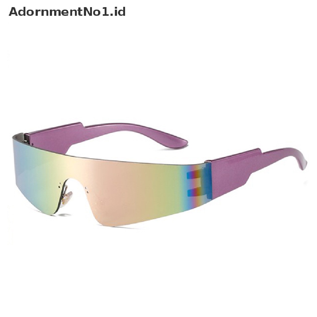 [AdornmentNo1] Kacamata Tren Olahraga Goggles Sunglasses Wanita Pria Fashion Punk Kacamata Eyeglasses Brand Designer Mirror Sport Eyewear Goggle [ID]