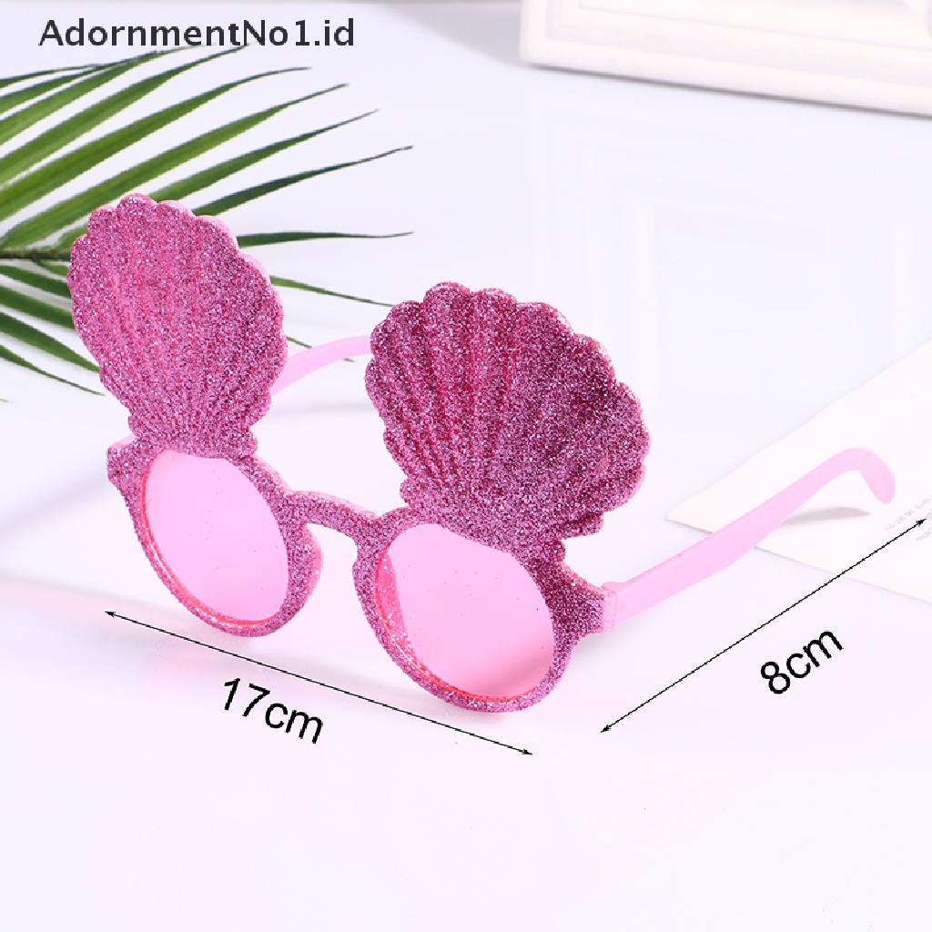 [AdornmentNo1] Kacamata Hitam Pesta Hawai Flamingo Tropical Luau Pool Beach Party Decoration [ID]