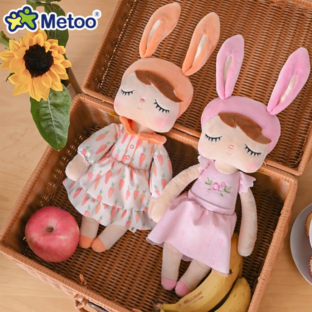 Timekey Metoo Angela Pastoral Gaya Boneka Mainan Mewah Untuk Anak Perempuan Bayi Ulang Tahun Lucu Princes Doll Dengan Dress Stuffed Toys Untuk Anak B1D8