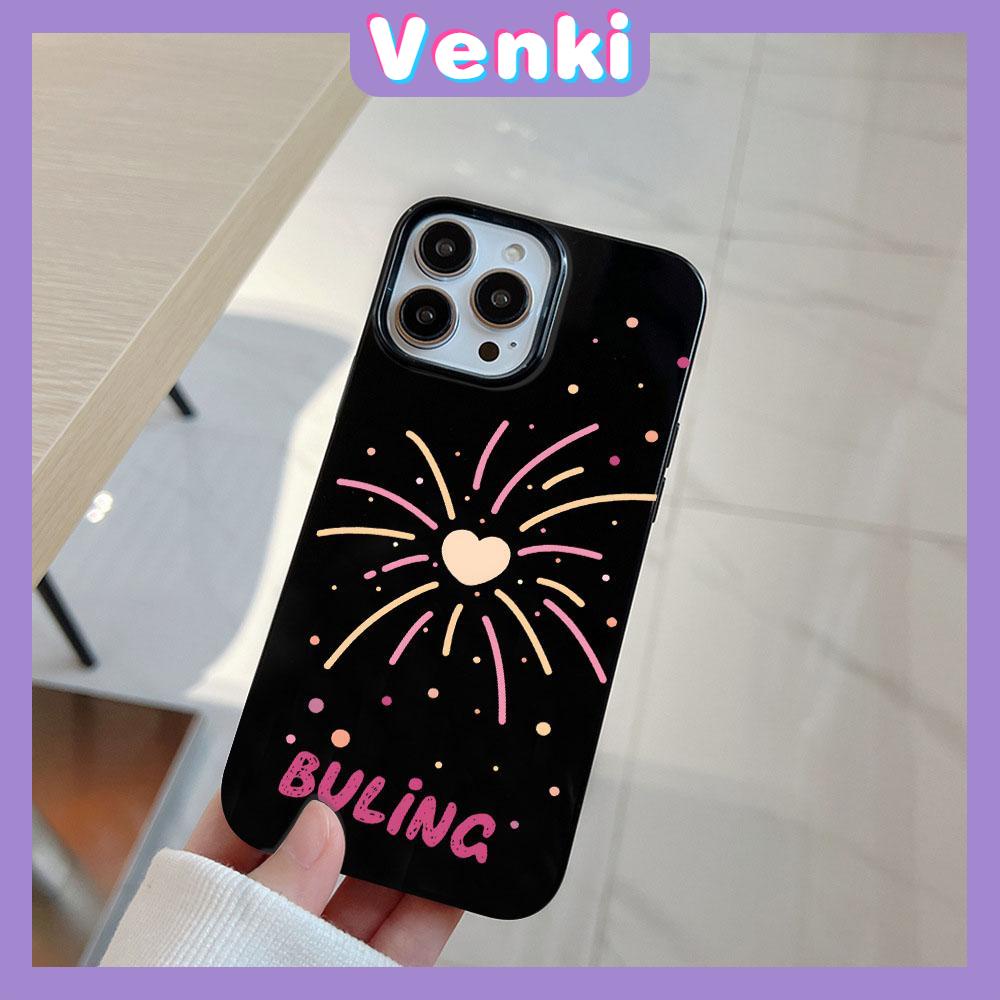 Case for iPhone 11 Soft TPU Glossy Black Candy Case Gorgeous Fireworks Camera Protection Shockproof For iPhone 14 13 12 11 Pro Max 7 8 Plus X XR