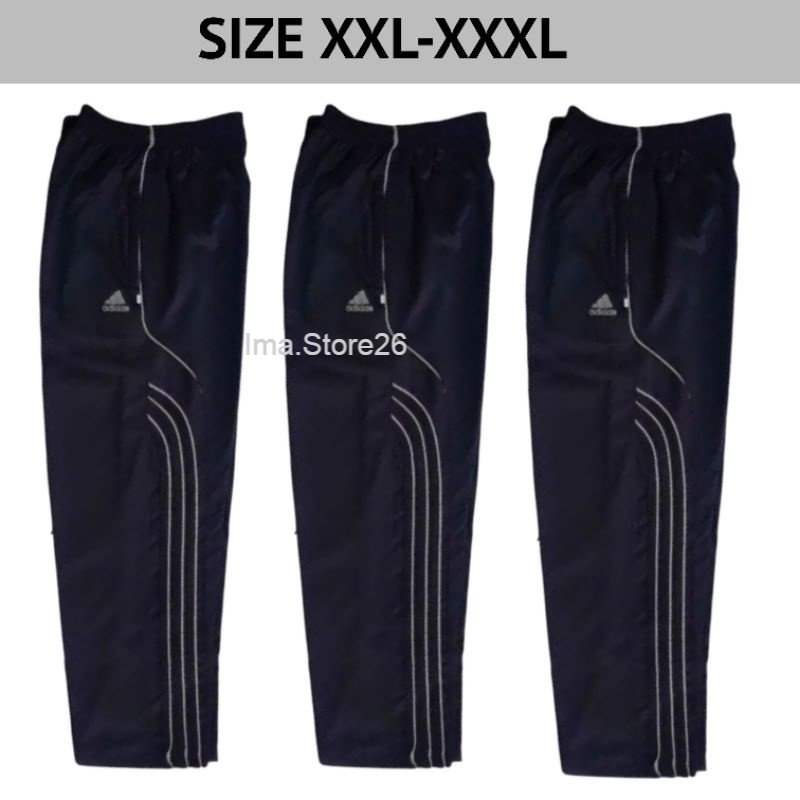 CELANA TRAINING JUMBO BIG SIZE SAKU SLETING BAHAN TEBAL | CELANA TRENING JUMBO BIG SIZE PRIA WANITA 