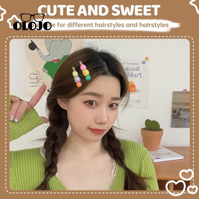 【COD】 Jepit Rambut Duckbill Warna Permen Tomat-on-sticks Lucu Manis Poni Samping Hairpin