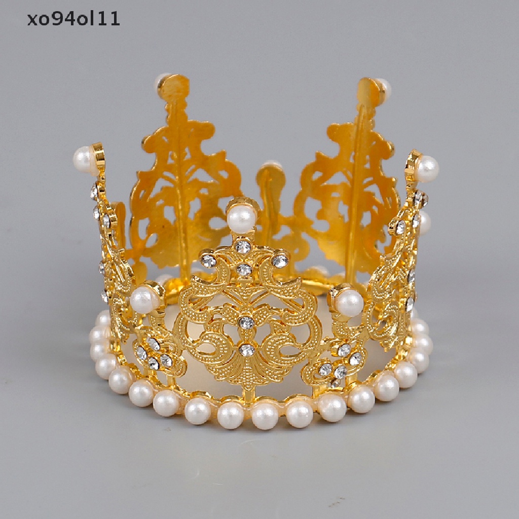 Xo Mahkota Logam Bulat Diadem Lingkaran Pesta Ulang Tahun Kue Baking Dekorasi Tiaras OL