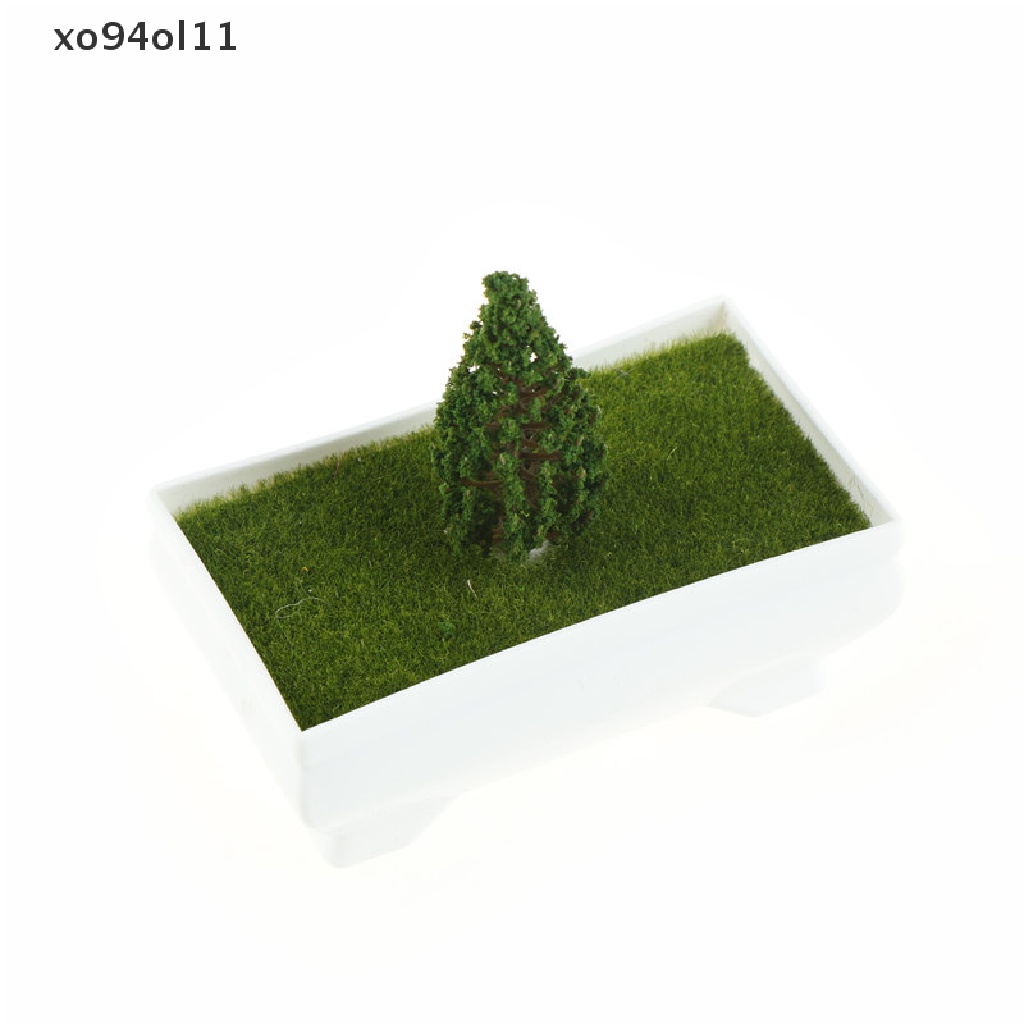 Xo 1X Mini pinetree Fairy Garden Miniatur Lanskap Mikro Resin Kerajinan Dekorasi OL