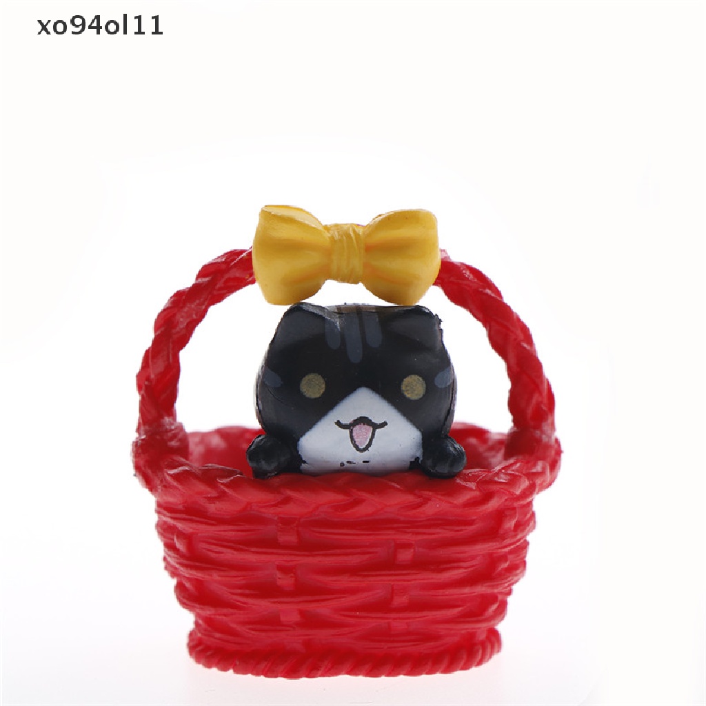 Xo Patung Hewan Peliharaan Kucing Mini Ornamen Taman Patung Miniatur Resin Rumah Boneka Peri OL