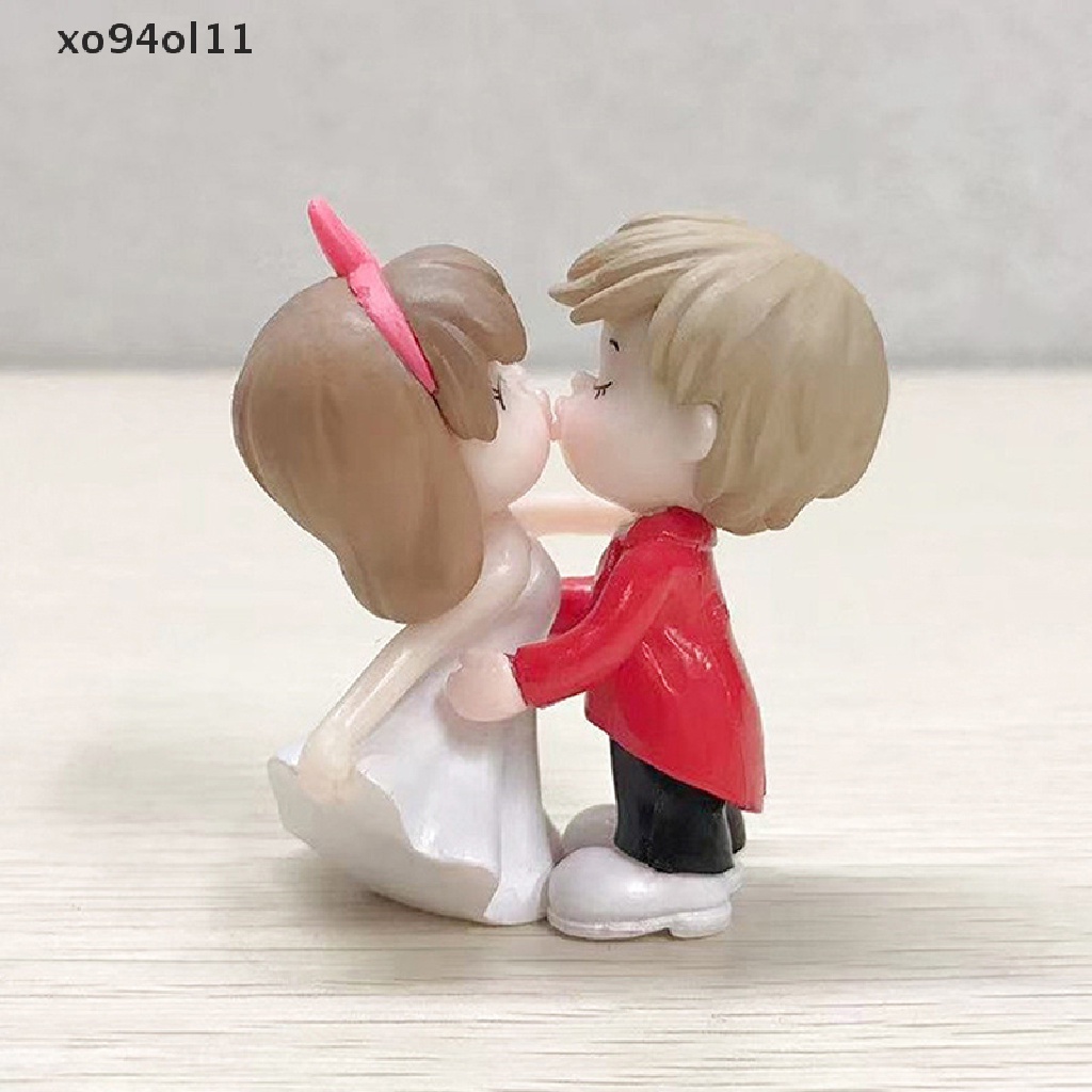 Xo Ornamen Pasangan Sweety Lovers Baru Figure Pasangan Mini Untuk Patung Peri Taman OL