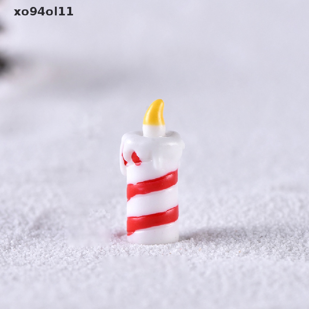 Xo Patung Miniatur Natal Xmas Tree Santa Claus Snowmen Micro Landscapes OL