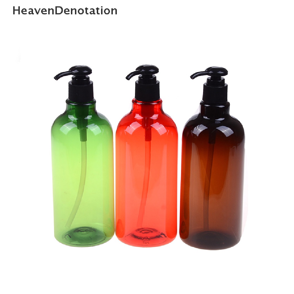 [HeavenDenotation] Plastik 500ML Hand Pump Kamar Mandi Dispenser Cairan Botol Shampoo HDV