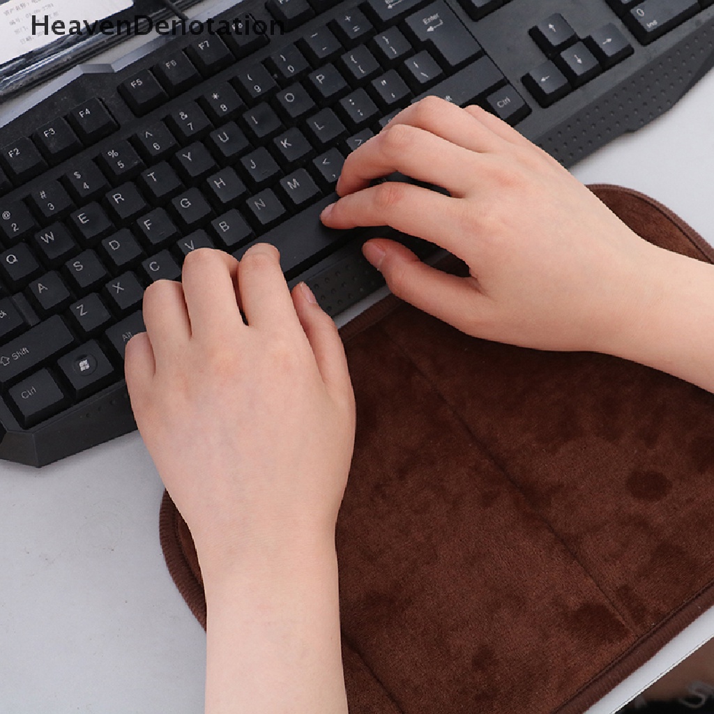 [HeavenDenotation] 1pc Ultra Memory Cotton Keyboard Pad Lembut Anti-slip Pergelangan Tangan El Mat Pad HDV