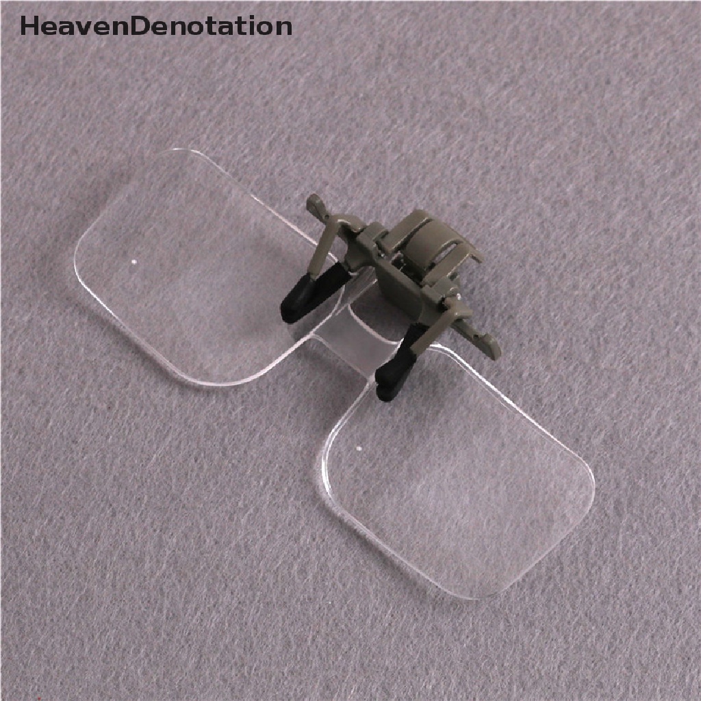 [HeavenDenotation] Magnifier Lipat Handfree Klip Bening Berteknologi Tinggi Lensa Kacamata Perhiasan Jam Tangan Repair Tool HDV