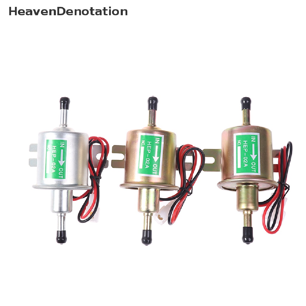 [HeavenDenotation] Pompa Bahan Bakar Listrik Bensin Solar Universal HEP-02A 12V 24V Motor HDV