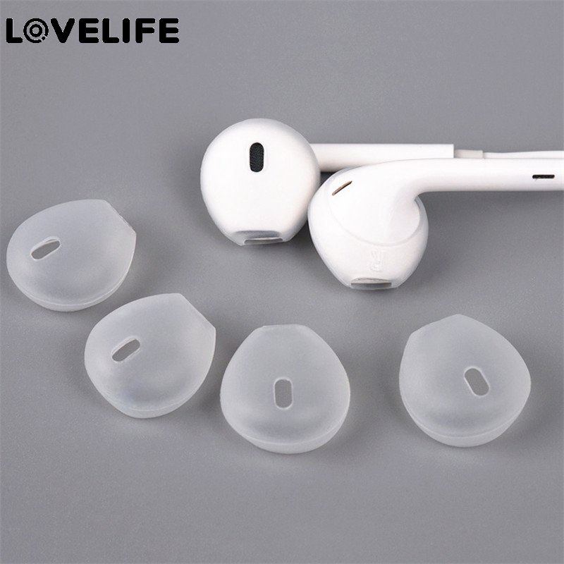 Hot Sale/4Pasang Silikon Earphone case Cover Earpads iphone 5s 6 6s 7 7 Plus In-Ear Airpod Earbud Tips Caps