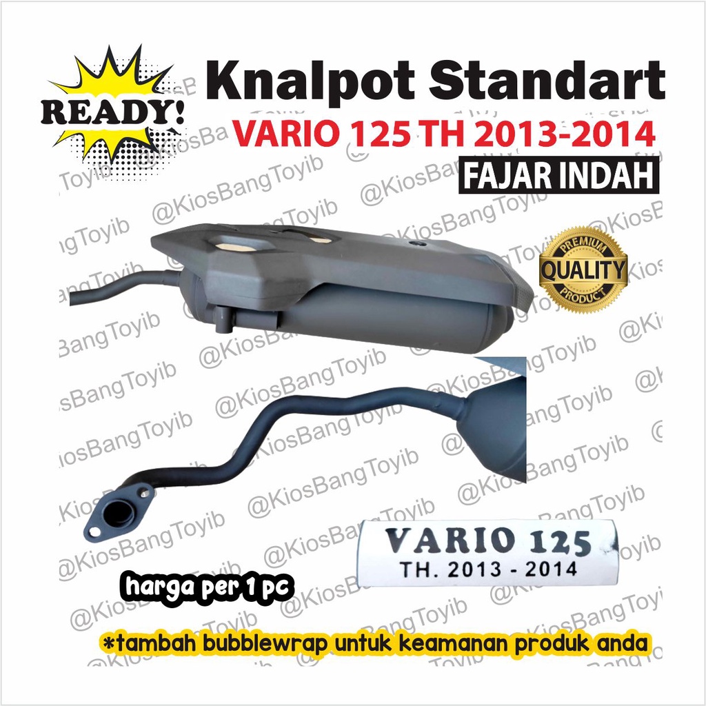 Knalpot Standart Standar ORI Honda VARIO 125 2013-2014 (Fajar Indah)