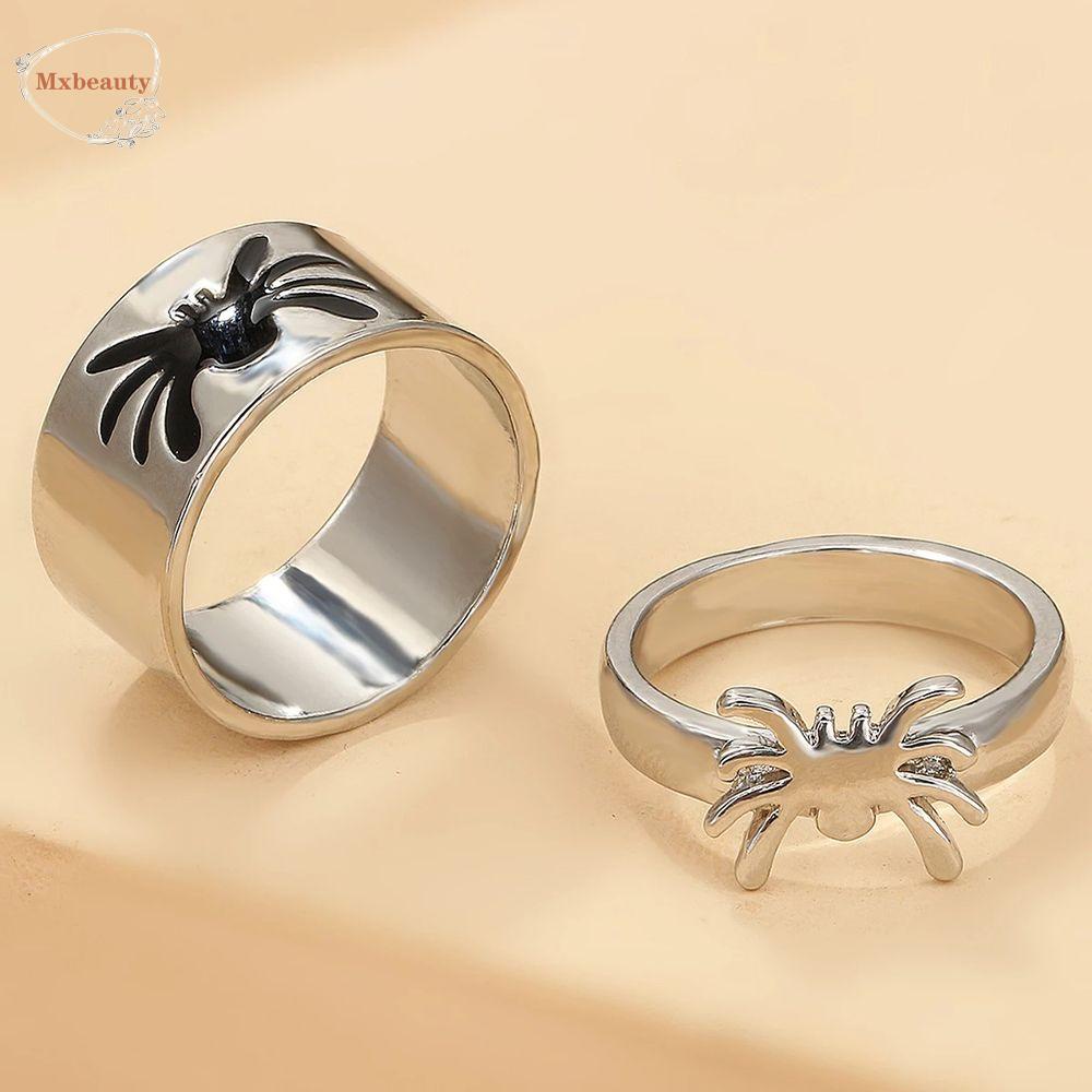 Mxbeauty Spider Cincin Pasangan Kreatif Hadiah Sederhana Hewan Fashion Pria Gaya Korea Ring