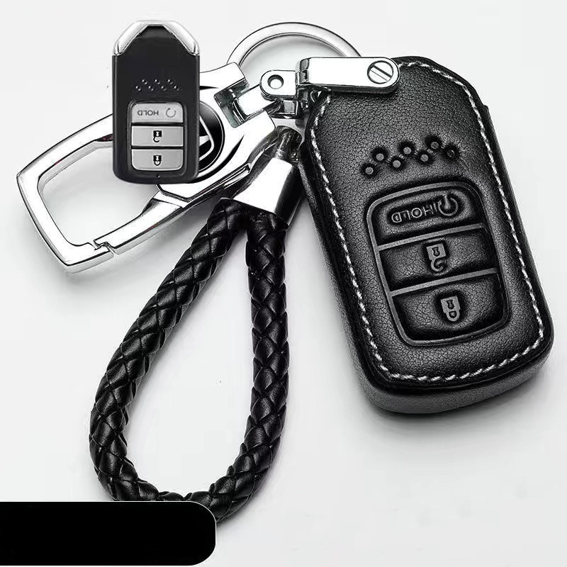 Untuk Honda HRV Jazz BRV CRV City Accord Civic Keyless Remote Kunci Mobil Kulit Perlindungan Cover Casing &amp; Hadiah Gratis