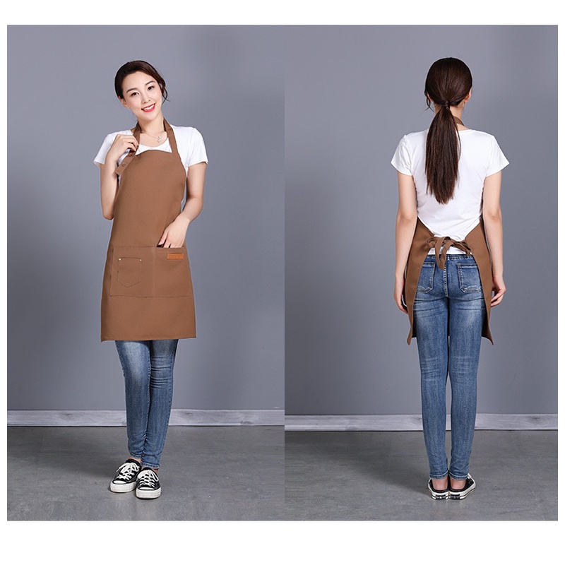 Apron Dapur Memasak Anti Air Celemek Dapur Tali Belakang Waterproof