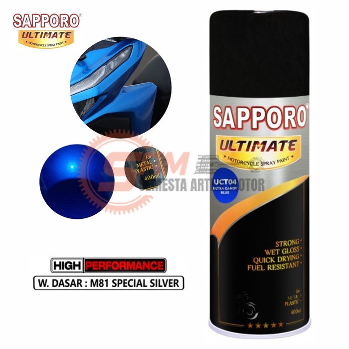 Pilox Sapporo Ultimate UCT04 Ultra Candy Blue Cat Semprot Pilok