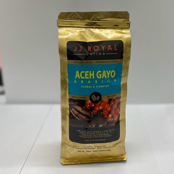 

JJ ROYAL COFFEE ACEH GAYO ARABICA FLORAL & COMPLEX 250 GR / INDONESIA COFFEE