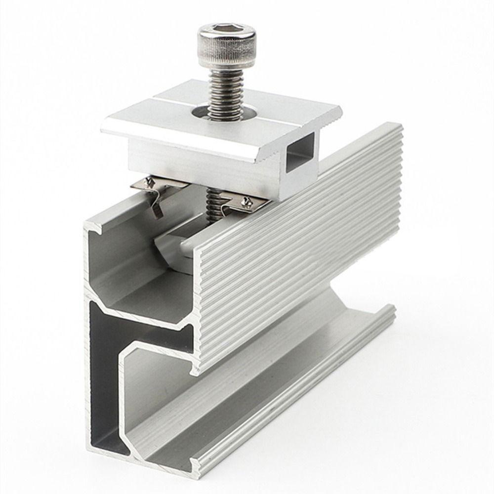 Populer Bracket Rel Solar Panel Portable Atap Memperbaiki Aksesoris Panel Photovoltaic