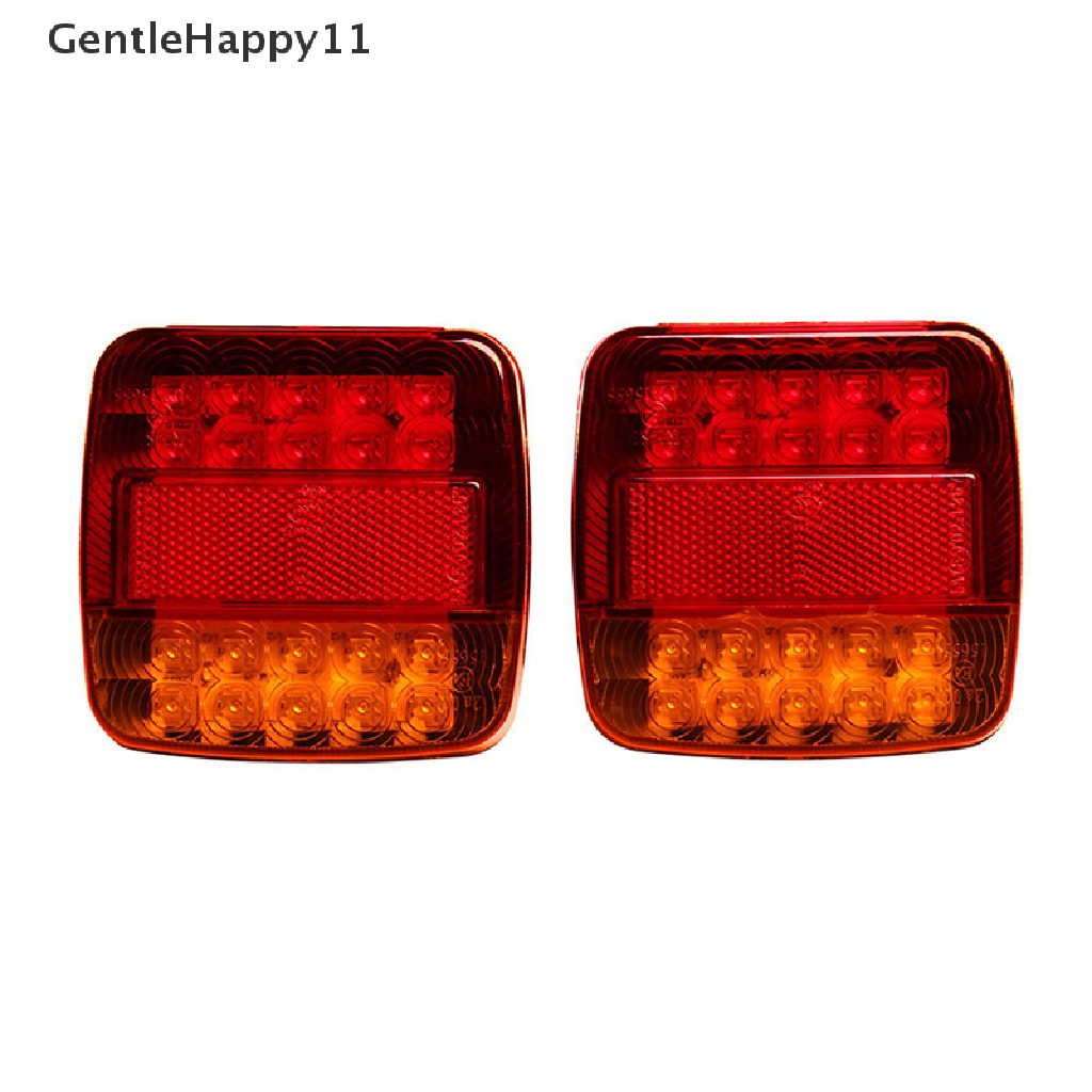 Gentlehappy Trailer Truck 20LED Lampu Belakang Rem Stop Sein Indikator Lampu Lampu 12V id