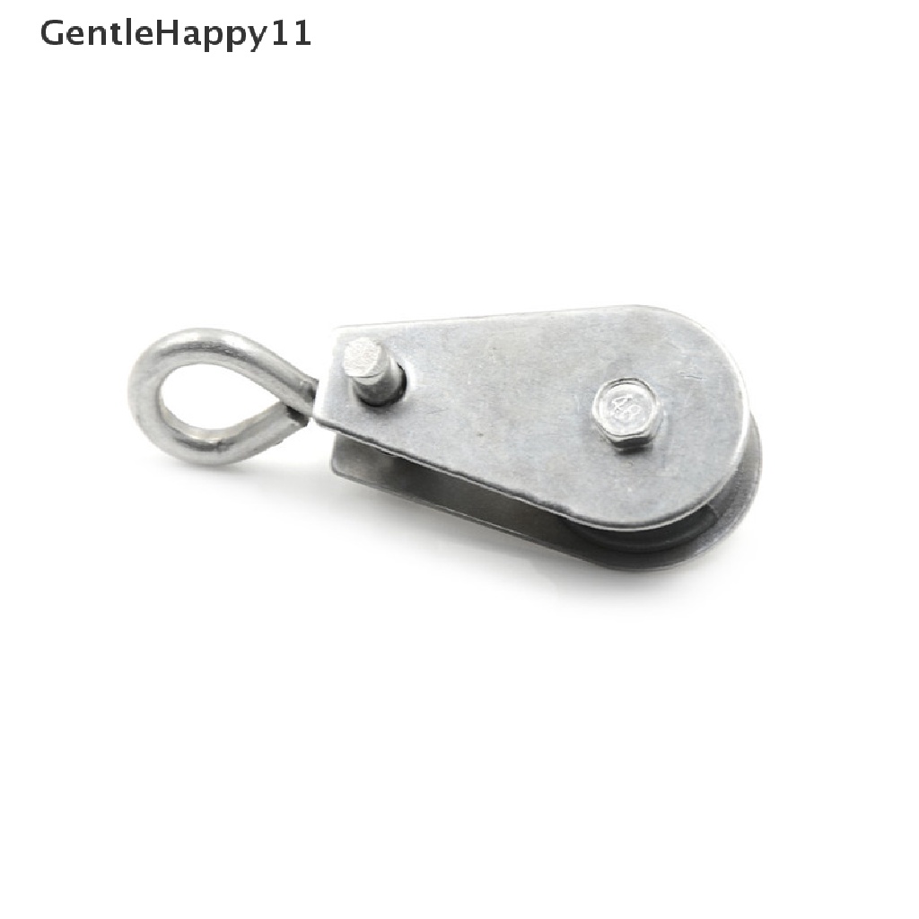 Gentlehappy Metal Single Wheel Swivel Lifg Rope Pulley Roller Block Sheave Mata 0.03 Ton id