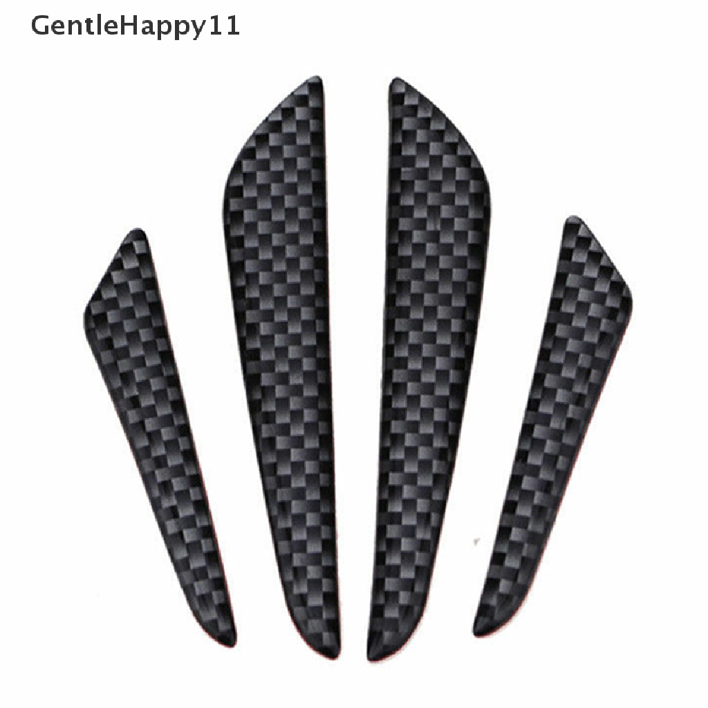 Gentlehappy 4x Anti-Tabrakan Lis Carbon Fiber Pelindung Pinggiran Pintu Mobil Strip Pelindung Bumper id