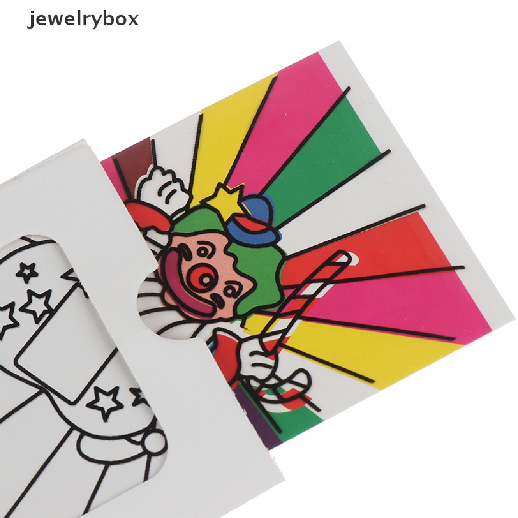 [jewelrybox] Kartu Warna Badut Berubah Ukuran Mini Mainan Trik Sulap Panggung Alat Peraga Sulap Butik