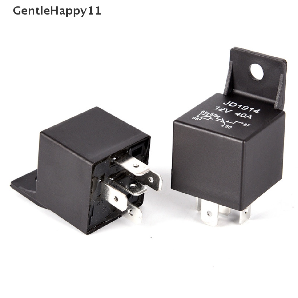 Gentlehappy Relay Mobil Anti Air DC 12V 40A 4Pin Relay Sekring Otomotif Normal Open Relay id