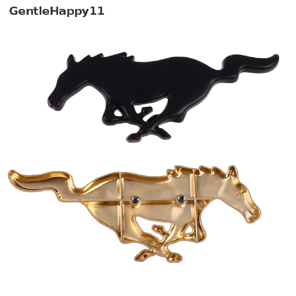 Gentlehappy Logo Mobil 3D Horse Metal Untuk Ford Mustang New Mondeo Focus Kap Depan Mobil Grille id