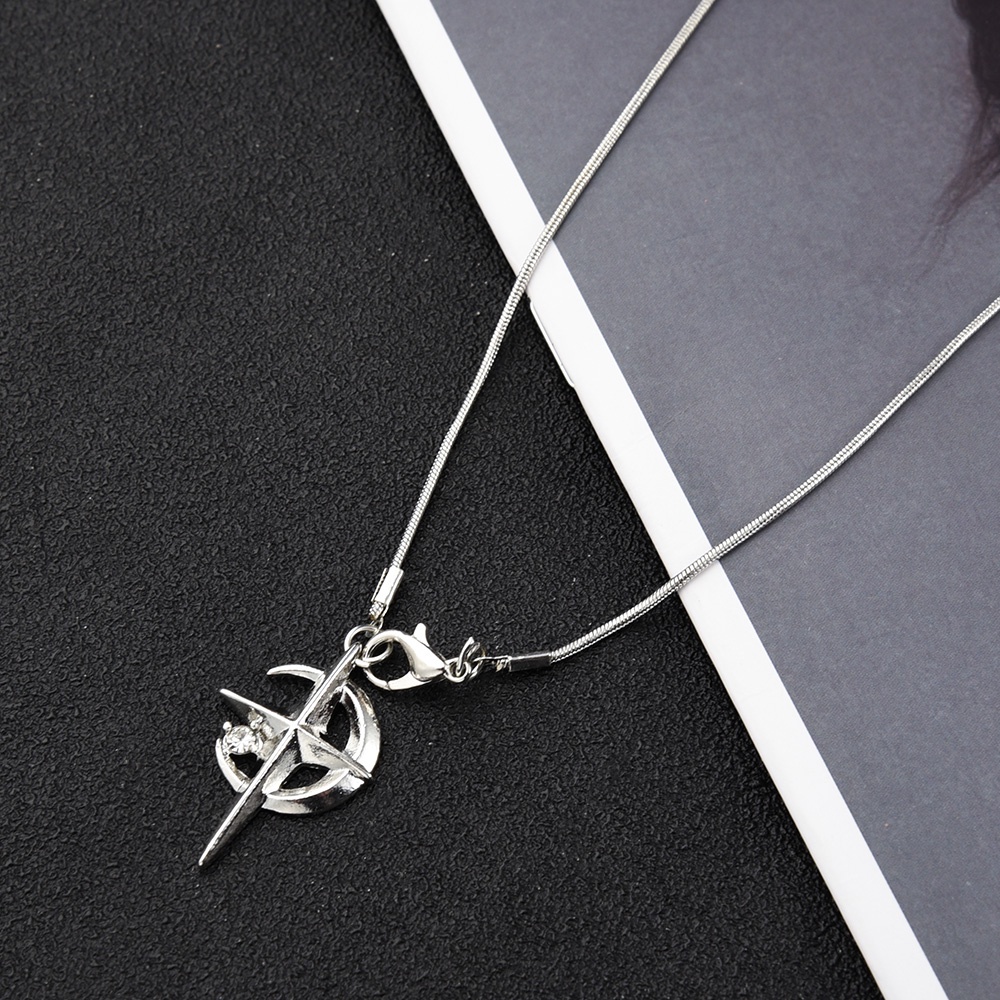 Women Y2K Style Moon Star Pendant Necklace/Ladies Korean Charm Necklaces/Kalung Klavikula Hip Hop/Kalung Rantai Kepribadian Cewek/Kalung Choker Populer