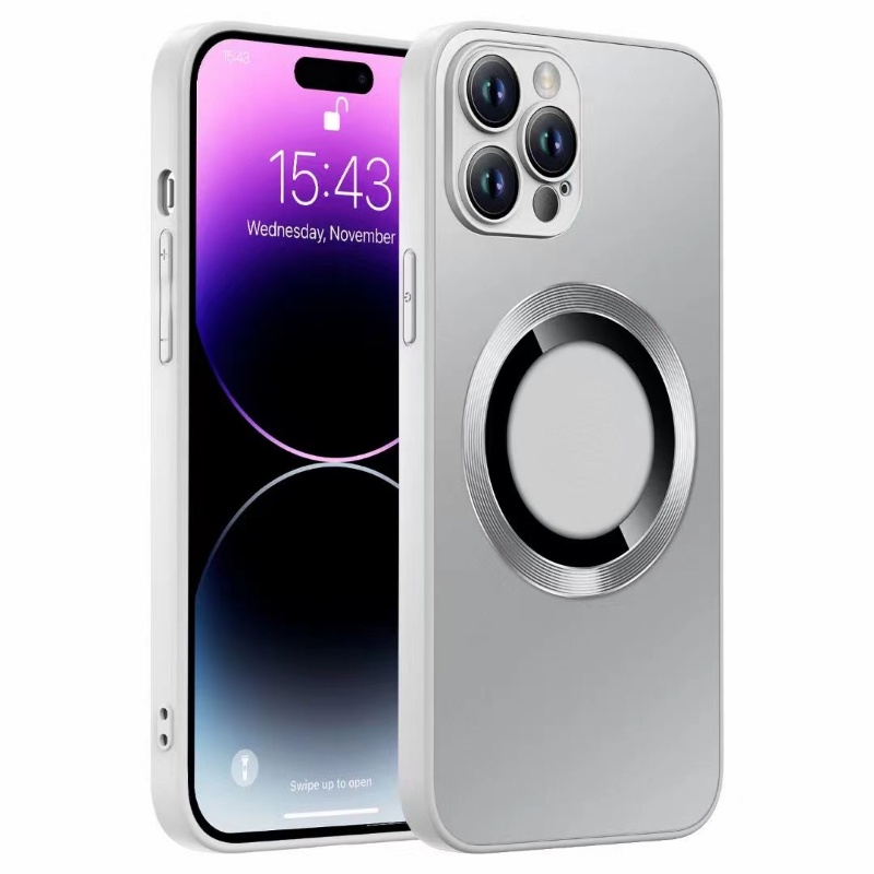 IPHONE High End AG Hollow Magnetic Suction Cover Pelindung Cocok Untuk Iphone14 13 12 11 Pro Max Cakupan Penuh Lensa Film Bisnis Gaya Case