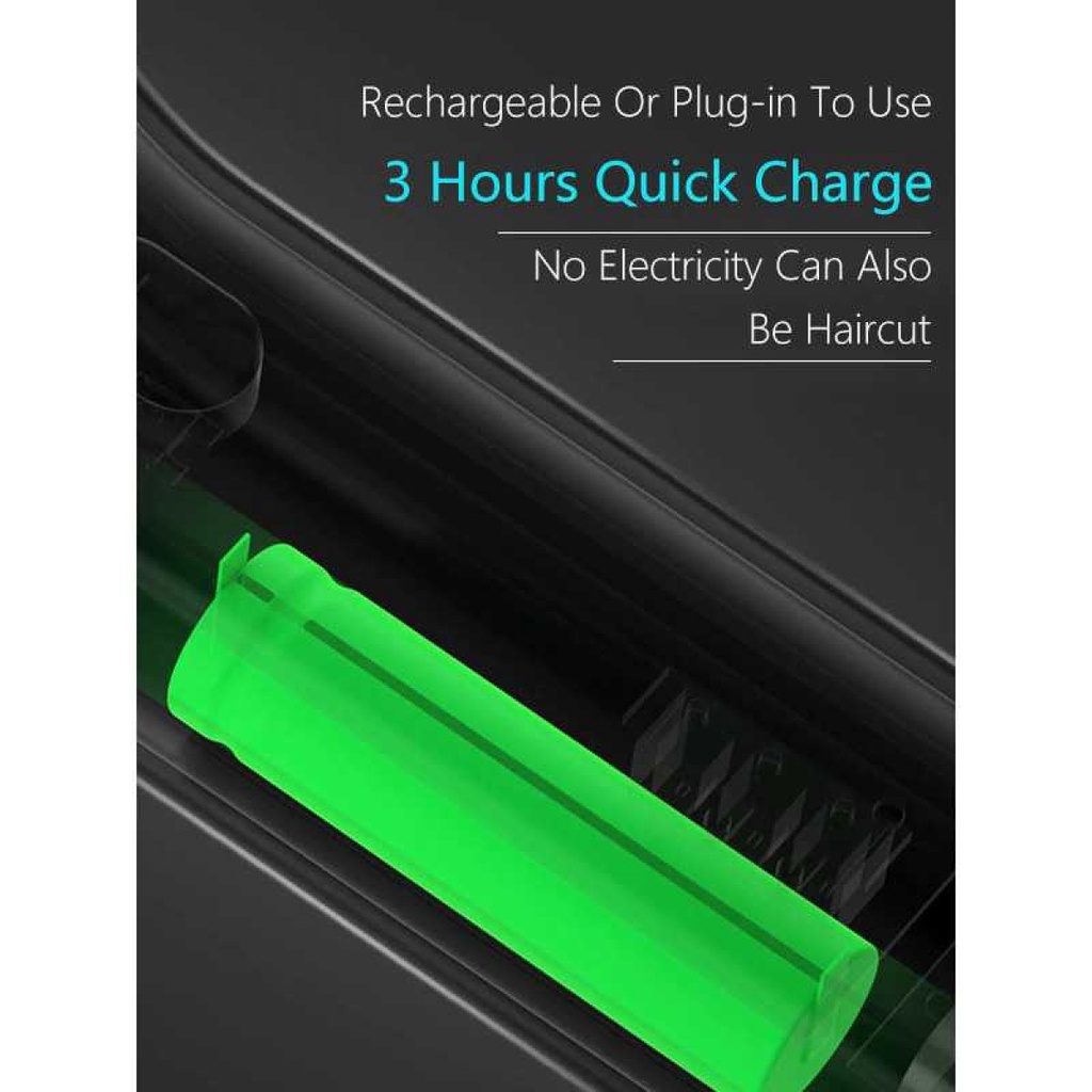 Alat Cukur Elektrik Hair Clipper Trimmer USB Rechargerable 800 mAh