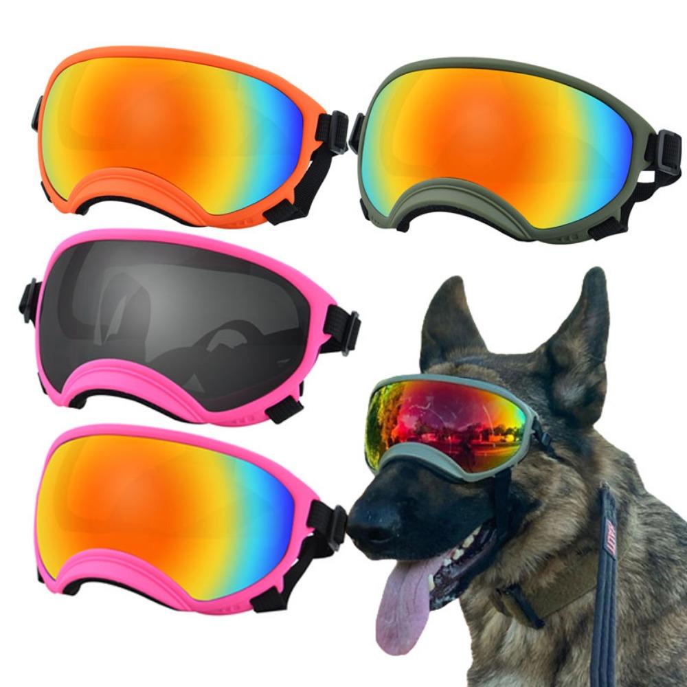 [Elegan] Pet Eye Wear Colorful Adjustable Strap Windproof Universal Dustproof Anti-Kabut Kacamata Hitam Anjing