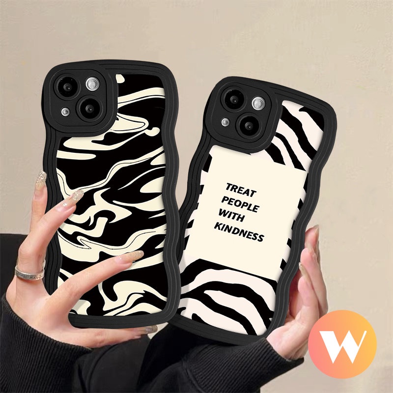 IPHONE Coulpe Casing Tpu Lembut Kompatibel Untuk Iphone11 Pro Max 7Plus 13 12 14 Pro Max XR X XS Max7 6s 6 8 Plus SE 2020 Case Motif Leopard Huruf Inggris