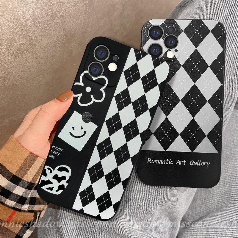 Luxury Lattice Case Infinix Hot9 10 12 11 Play Smart5 4 6 Plus Note 11 12pro 12 G96 8 12 2023 Hot 10Lite 11s 20s 11 9 8 12 12i 20 10t 10s Smiley Flower Couple Matte Lembut Sarung