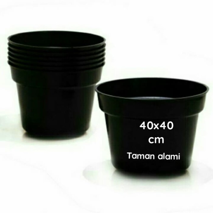 pot plastik hitam 40x40 cm / TERMURAH