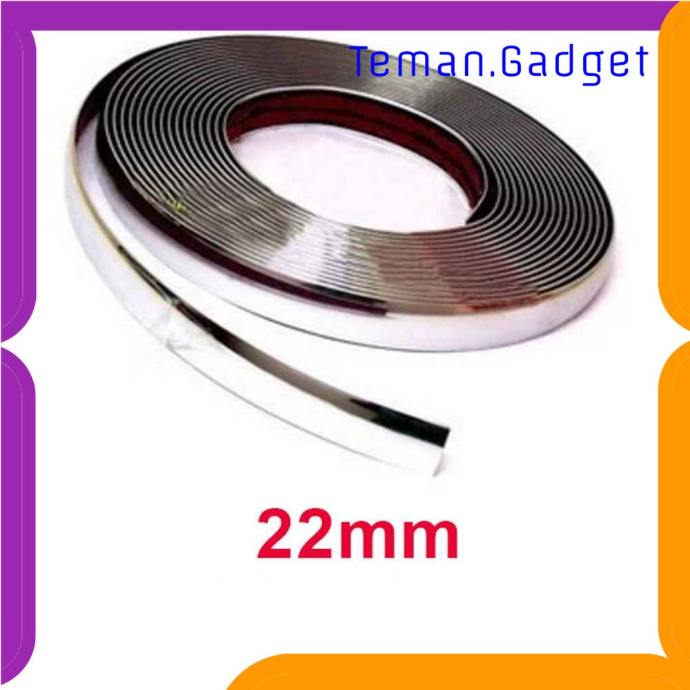 TD - OTO QEEPY Lis Dekorasi Interior Eksterior Mobil Moulding Chrome Trim Strip - C3578
