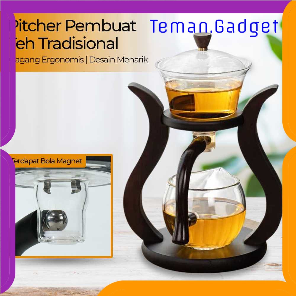 TG -  DPR Chameilai Pitcher Pembuat Teh Tradisional Infuser Teapot Borosilicate - K10