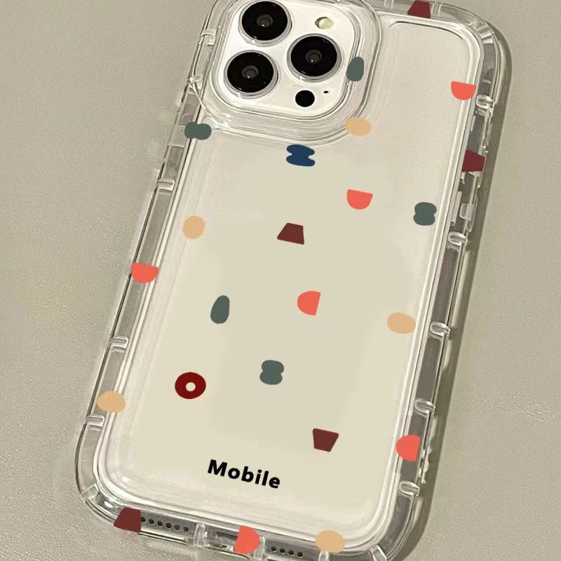 IPHONE Cocok Untuk Iphone14 14pro 14plus 13 13mini 13pro 13prm iPhone12 7Plus 8Plus Xr XS 13 12mini Pro Max Empat Sudut Casing Ponsel Transparan Tahan Guncangan