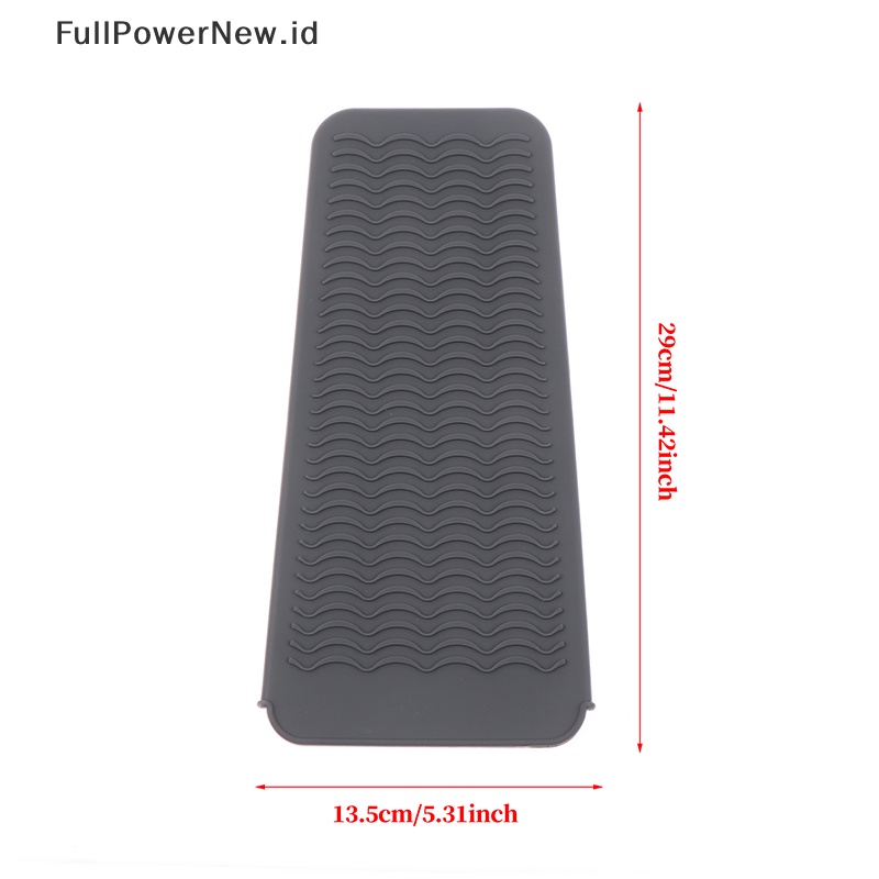 Power Pouch Matras Tahan Panas Silikon Untuk Curling Iron Pelurus Rambut Non-slip ID