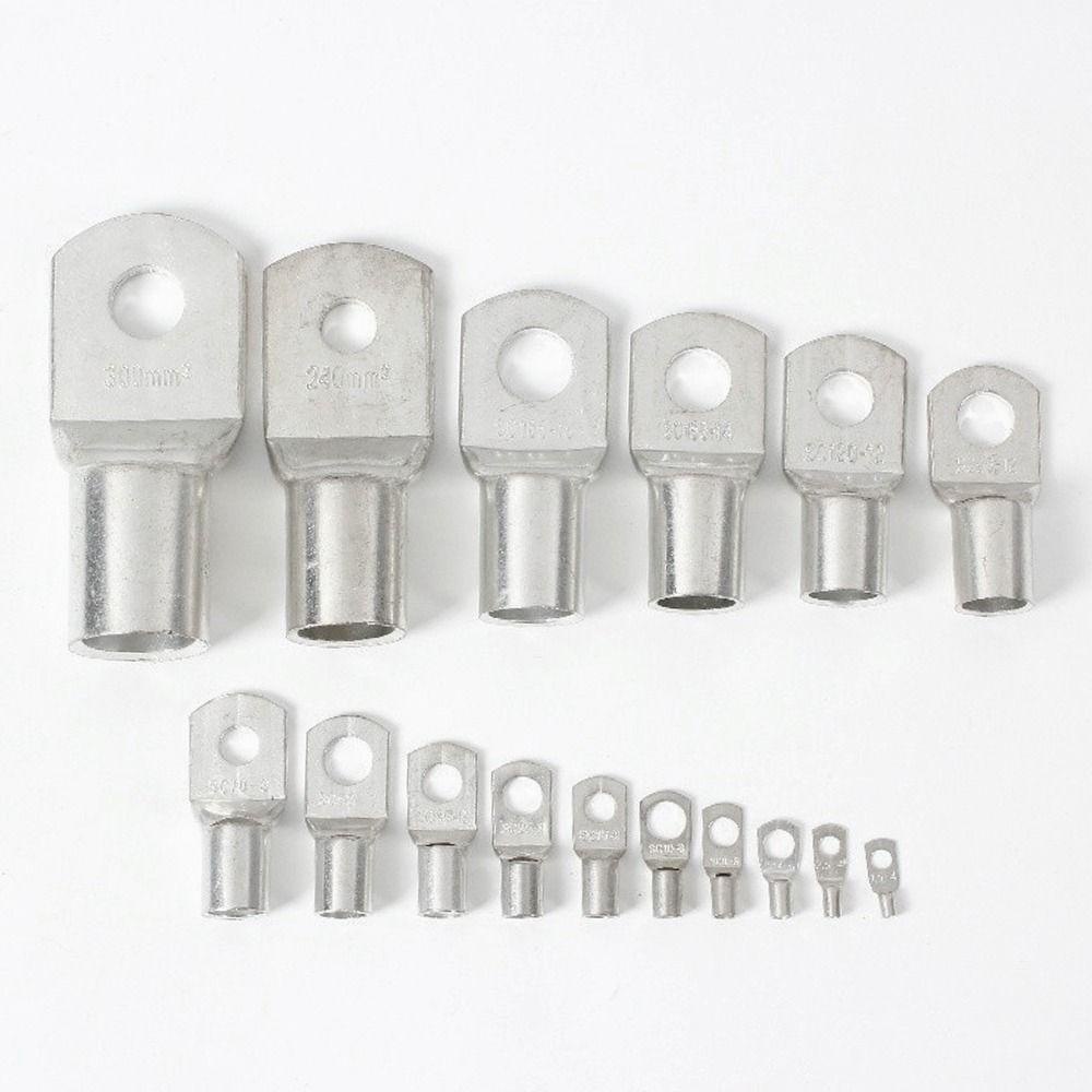 WONDER 10pcs Wire Nose Terminal Crimp 16-35mm2 Lubang Baut Kaleng Tembaga Lugs Ring