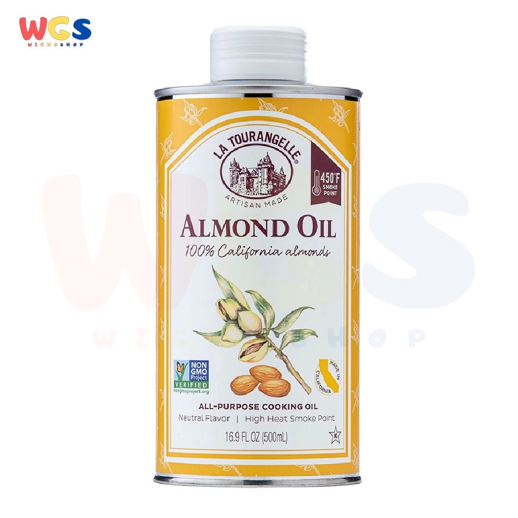 La Tourangelle Roasted Almond Oil All Natural 16.9 fl oz 500 ml - Minyak Kacang