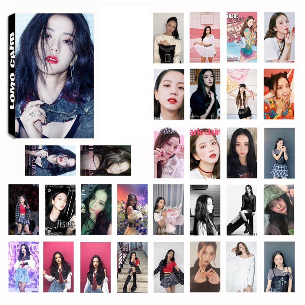 [Elegan] Blackpink Postcards Fans Fashion Jisoo Asrama Cetak Foto Album Idola Perempuan Grup Kartu Blackpink