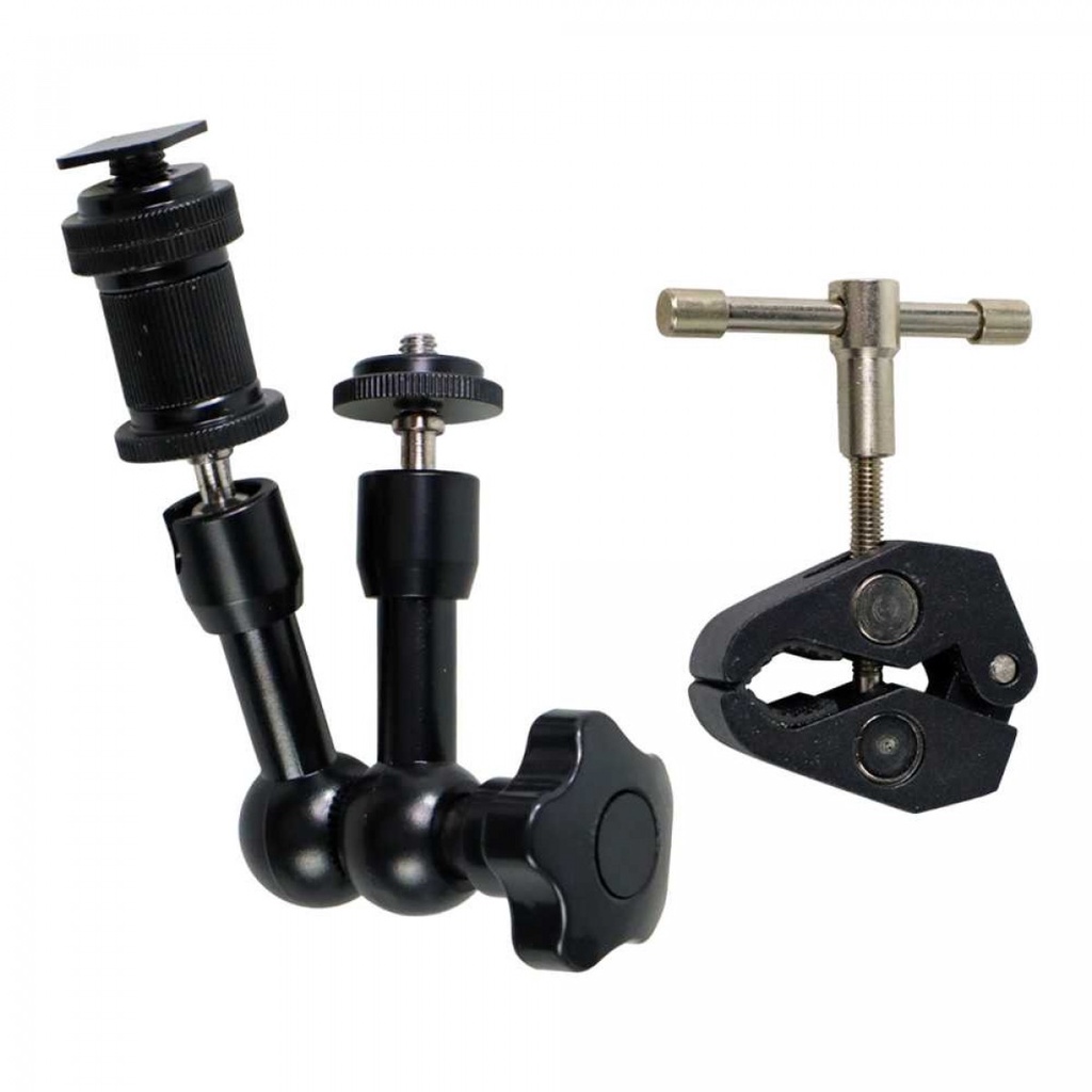 Magic Arm Kamera DLSR Adjustable Super Clamp Untuk LCD Lampu Flash